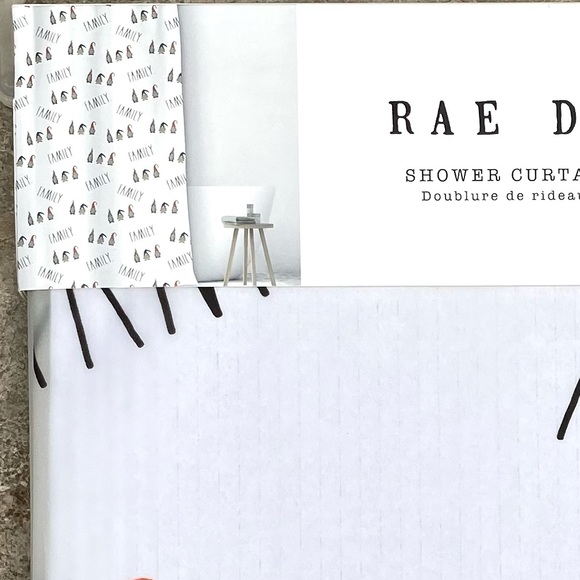 Rae Dunn FAMILY Gnome Shower Curtain Liner - Picture 5 of 6